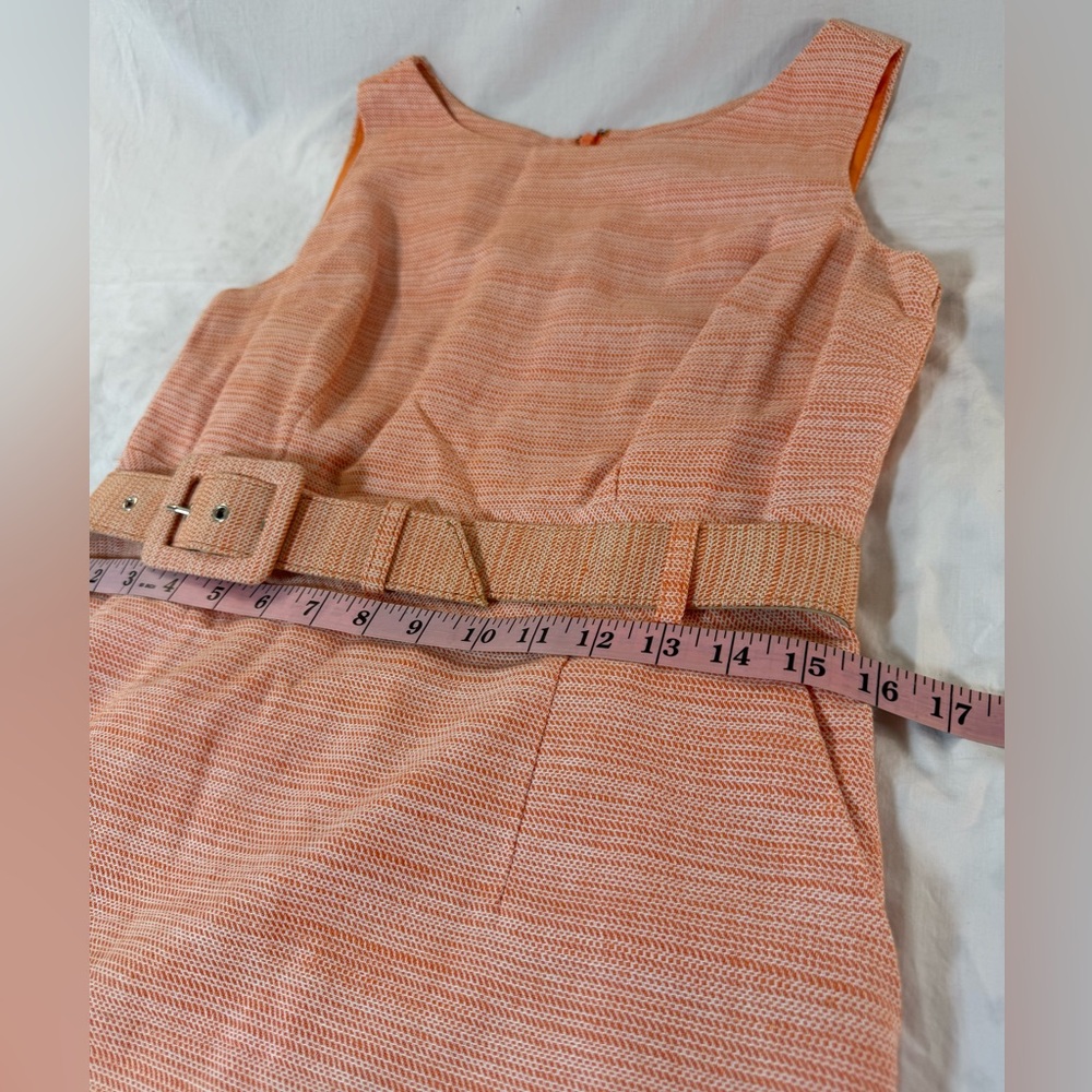 Banana Republic Peach Belted Midi Dress - Picture 4 of 8